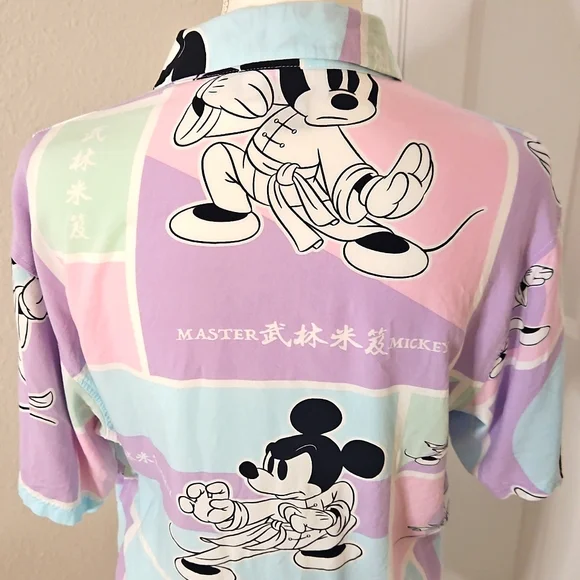Bershka Disney Pastel Mickey Mouse Shirt Unisex. Size Oversize Small. - Picture 6 of 14